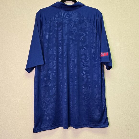 NWT Fanatics Texas Rangers Official Merchandise Polo Shirt 2XL Blue - Picture 2 of 9